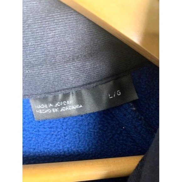 Spyder Men's L/G Quarter-Zip Blue & Black Fleece 1/4 Zip Pullover Sweater - Picture 4 of 10